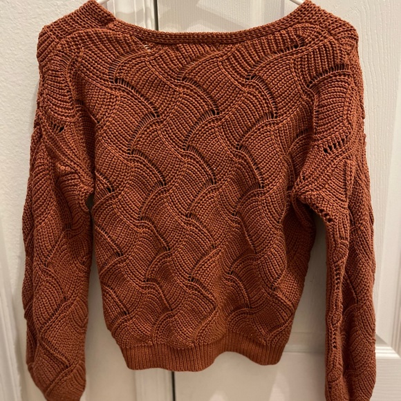 Moon and Madison burnt orange sweater - Picture 2 of 2